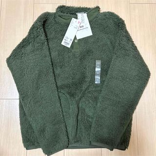 ユニクロ(UNIQLO)の【新品】UNIQLO ★ フリースプルオーバー　サイズ150 グリーン(ジャケット/上着)