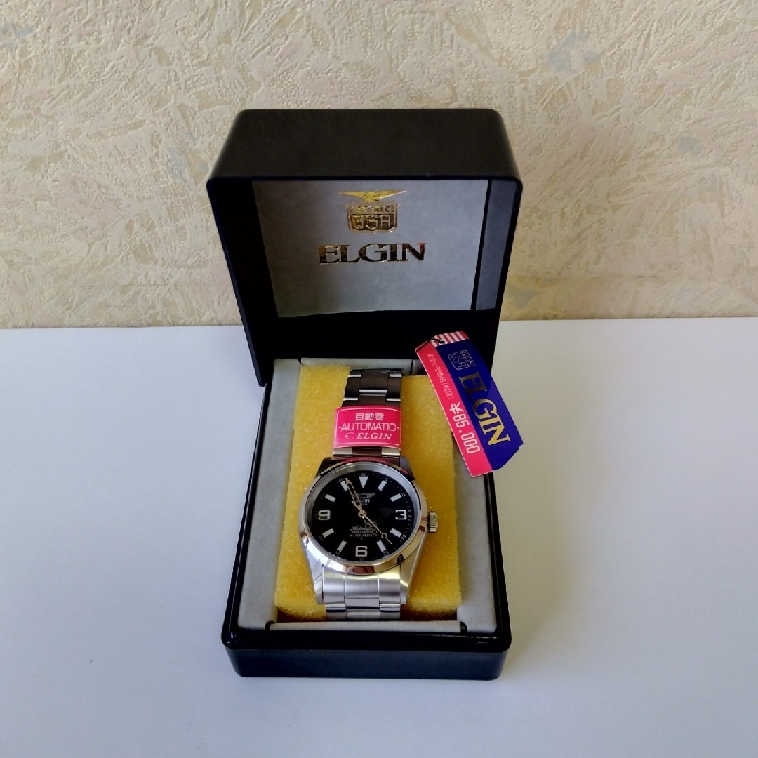 ELGIN(エルジン)の時計  ELGIN（ブラック） メンズの時計(腕時計(アナログ))の商品写真