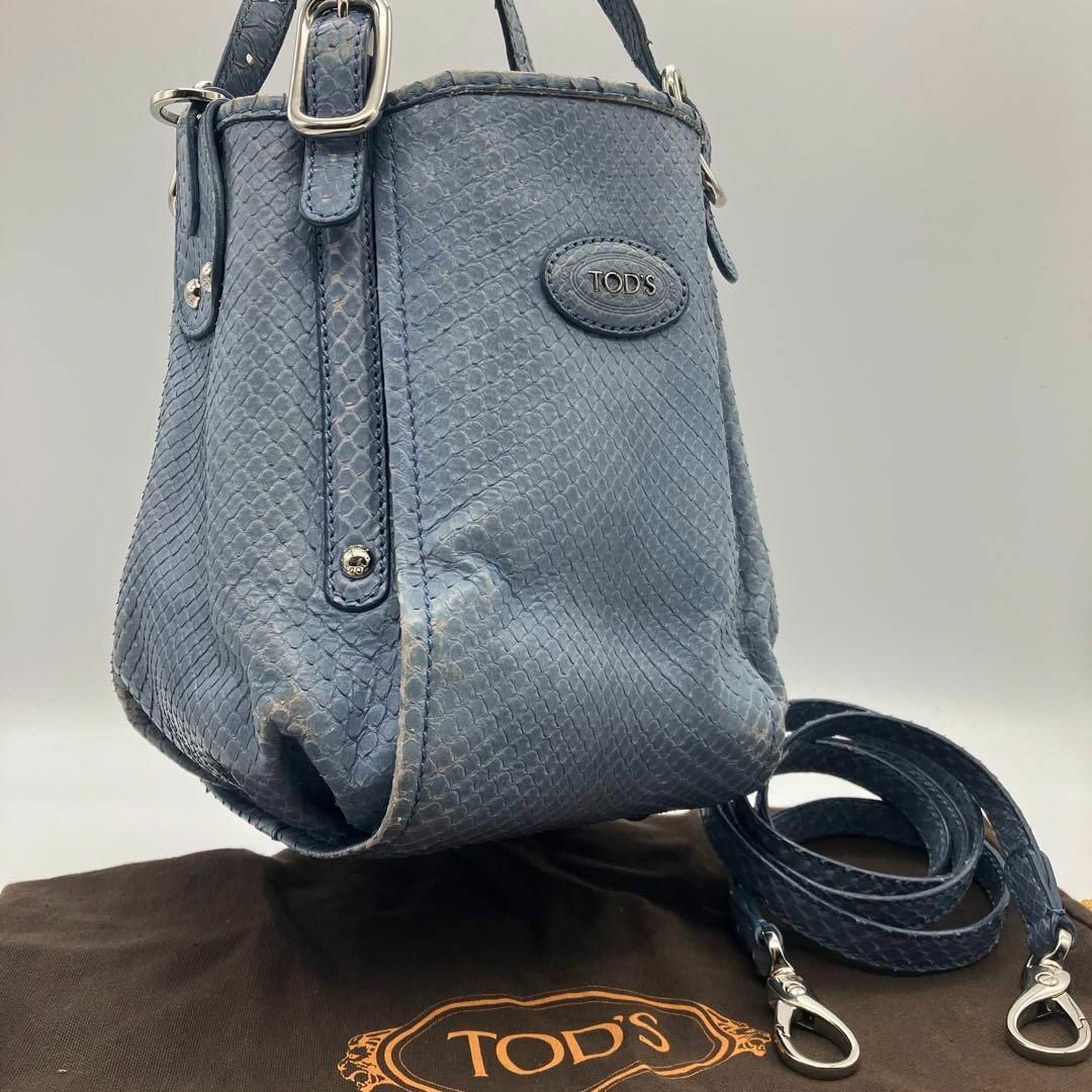 TOD'S(トッズ)の【高級】トッズ TOD'S ハンドバッグ　ショルダーバッグ　パイソン　2way レディースのバッグ(ハンドバッグ)の商品写真