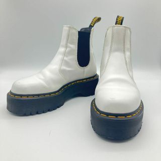 ドクターマーチン(Dr.Martens)のDr.Martens マーチン サイドゴアブーツ　厚底　チェルシー　白　UK4(ブーツ)