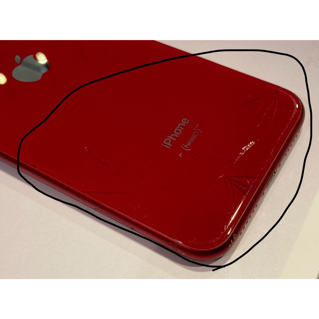 Apple(アップル)のiPhone XR 64GB (Product Red) SIMフリー スマホ/家電/カメラのスマートフォン/携帯電話(スマートフォン本体)の商品写真