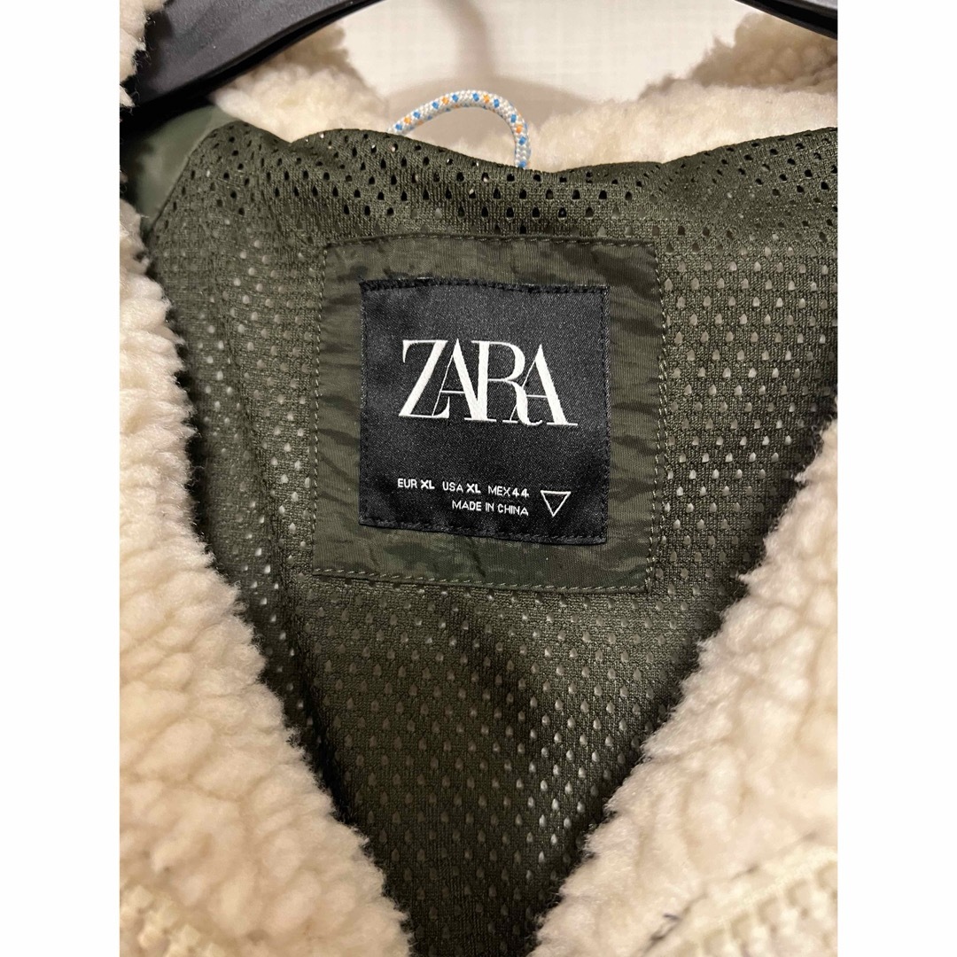 ZARA ボア パーカー アウター XL 最終値下げ メンズのジャケット/アウター(ブルゾン)の商品写真