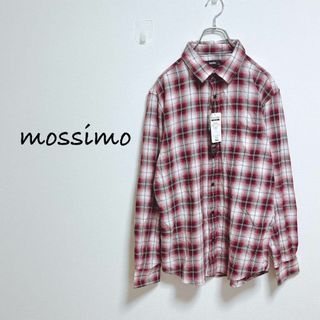 モッシモ(MOSSIMO)のモッシモ　オンブレチェックシャツ　ネルシャツ【XL】ワイヤー襟　ビッグサイズ(シャツ)