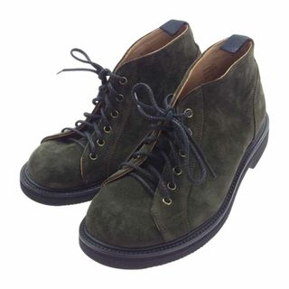 トリッカーズ(Trickers)のTricker's トリッカーズ ブーツ m73s013 6ホール スエード チャッカ ブーツ ビブラムソール カーキ系 UK6.5【美品】【中古】(ブーツ)