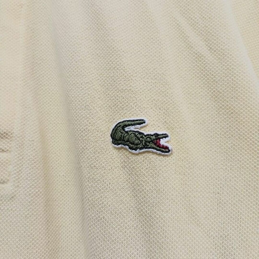 LACOSTE(ラコステ)のCHEMISE Lacoste イエロー 文字ワニ 70's フレラコ メンズのトップス(ポロシャツ)の商品写真