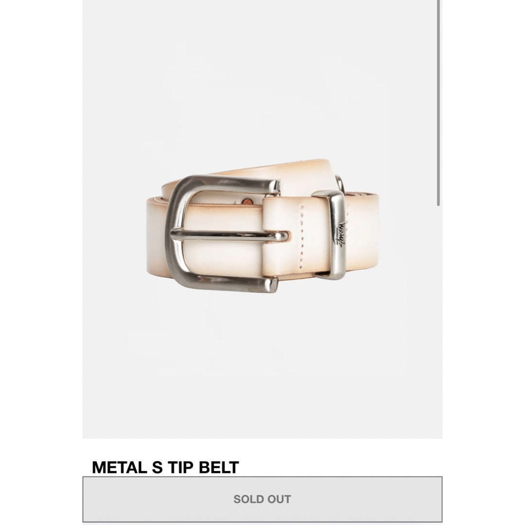 STUSSY(ステューシー)のstussy METAL S TIP BELT L/XL メンズのファッション小物(ベルト)の商品写真