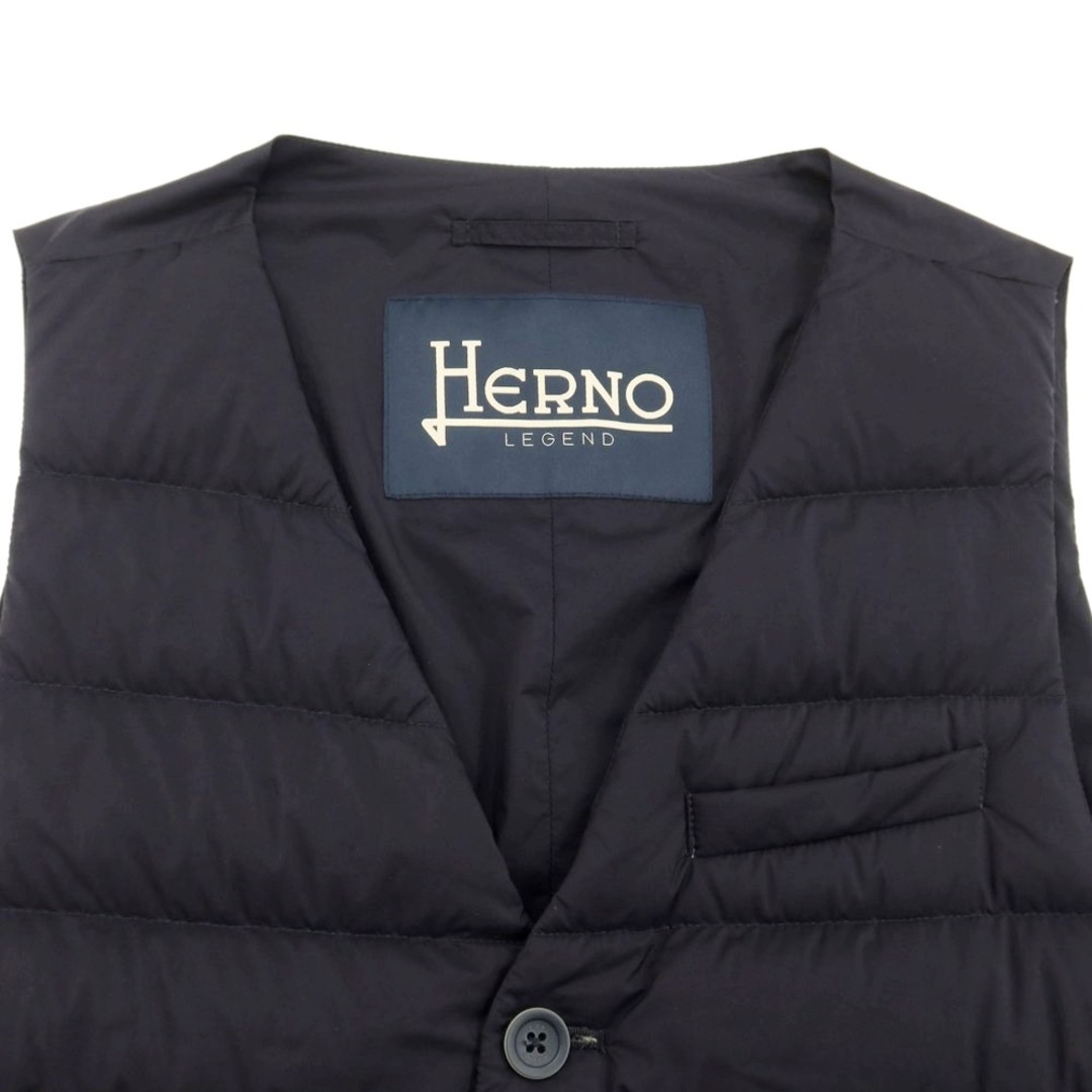 HERNO(ヘルノ)の【中古】ヘルノ Herno ナイロン ダウンベスト ブラック【サイズ50】【メンズ】 メンズのトップス(ベスト)の商品写真