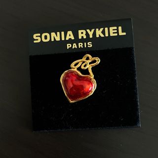 ソニアリキエル(SONIA RYKIEL)のソニアリキエル　ハート　ブローチ　ピンバッチ(ブローチ/コサージュ)