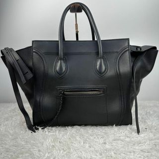 セリーヌ(celine)のセリーヌ　ラゲージ　ファントム　トートバッグ　レザー　A4収納可能　黒　ハンド(トートバッグ)