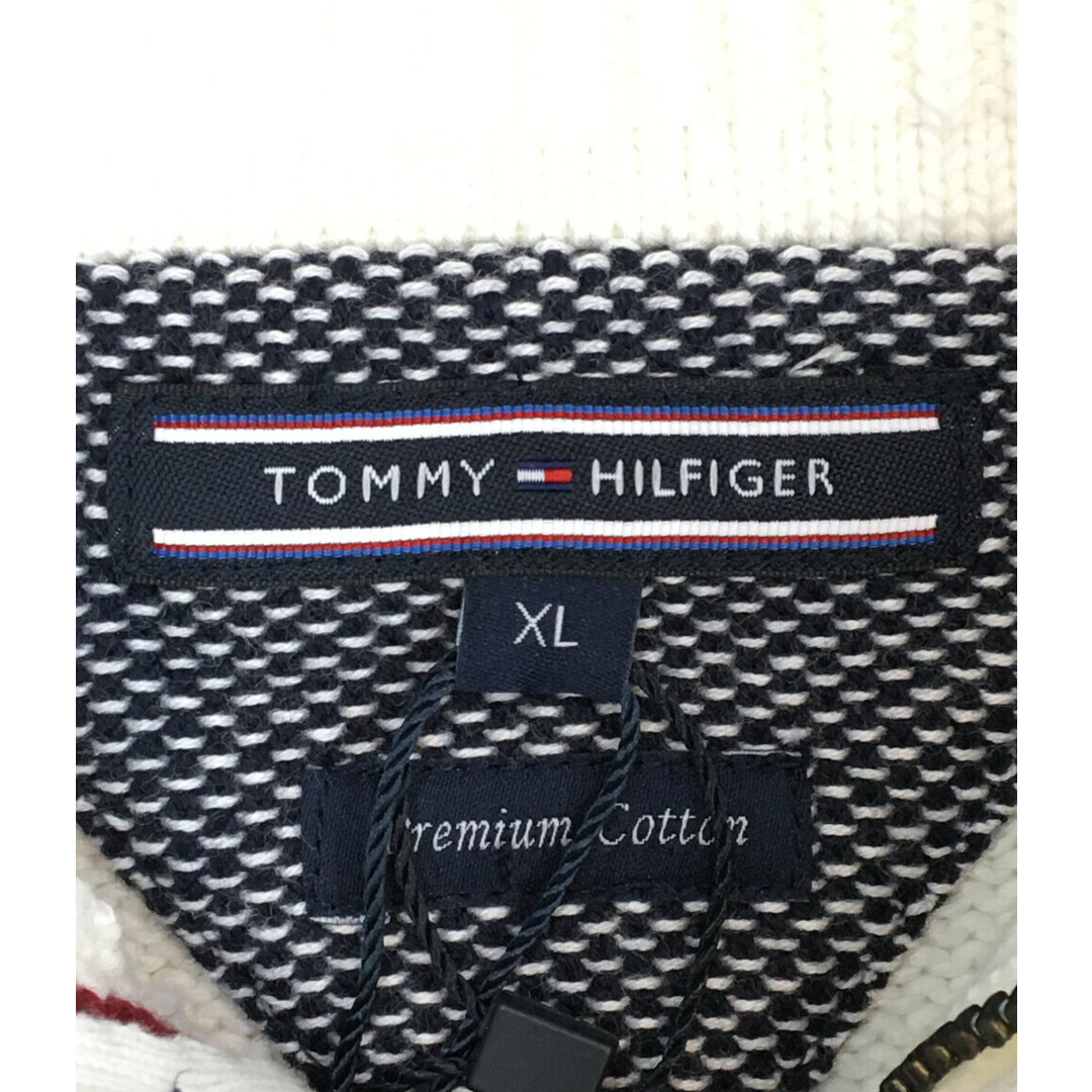 TOMMY HILFIGER(トミーヒルフィガー)の美品 トミーヒルフィガー ハーフジップアップニット メンズ XL メンズのトップス(ニット/セーター)の商品写真