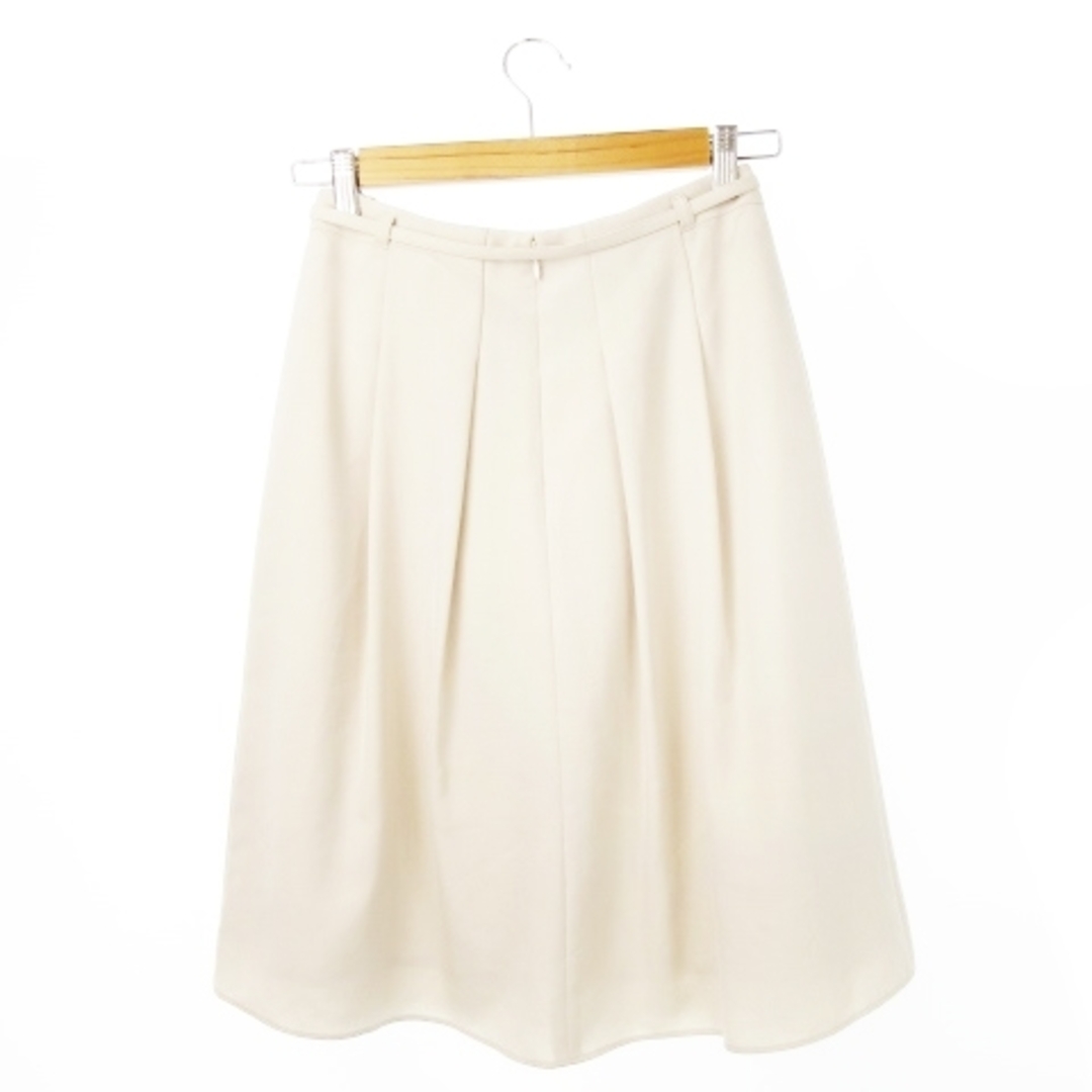 NATURAL BEAUTY(ナチュラルビューティー)のナチュラルビューティー スカート フレア ミモレ ベルト付 36 グレージュ レディースのスカート(ロングスカート)の商品写真