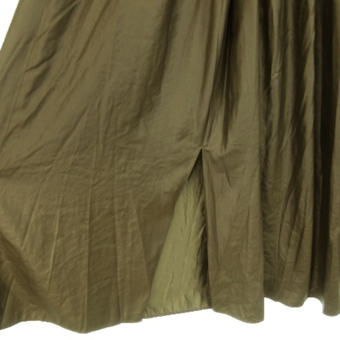 Plage(プラージュ)のプラージュ スカート ギャザー フレア ロング アースカラー 38 カーキ レディースのスカート(ロングスカート)の商品写真