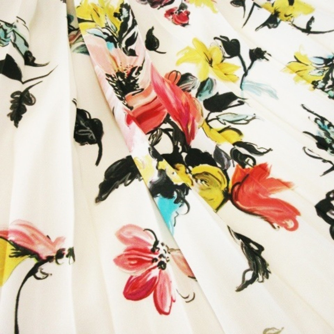 The Virgnia(ザヴァージニア)のザヴァージニア スカート プリーツ ロング マキシ 花柄 カラフル 900 白 レディースのスカート(ロングスカート)の商品写真