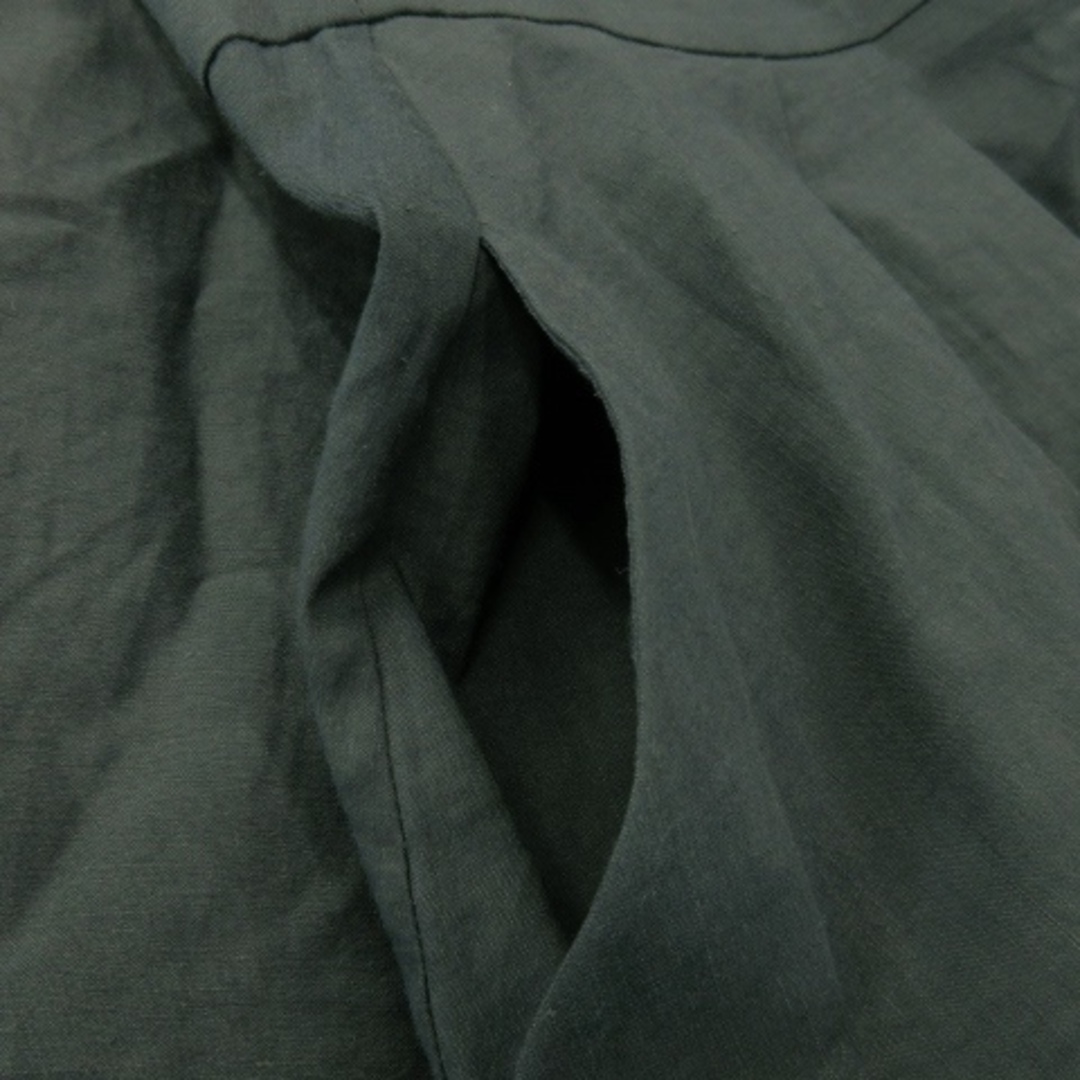 theory(セオリー)のセオリー スカート フレア ミモレ 麻 ストレッチ ウエストタック 00 紺 レディースのスカート(ロングスカート)の商品写真