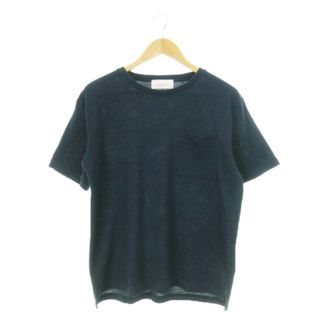 ジュンレッド(JUNRED)のジュンレッド Tシャツ カットソー ラウンドネック 半袖 ポケット M 紺(Tシャツ/カットソー(半袖/袖なし))