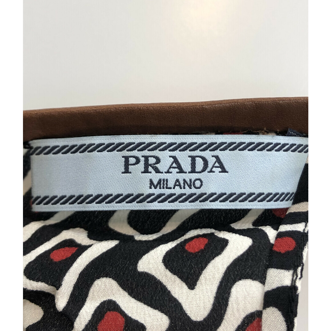 PRADA(プラダ)のプラダ PRADA 長袖ブラウス 総柄    レディース 44 レディースのトップス(シャツ/ブラウス(長袖/七分))の商品写真