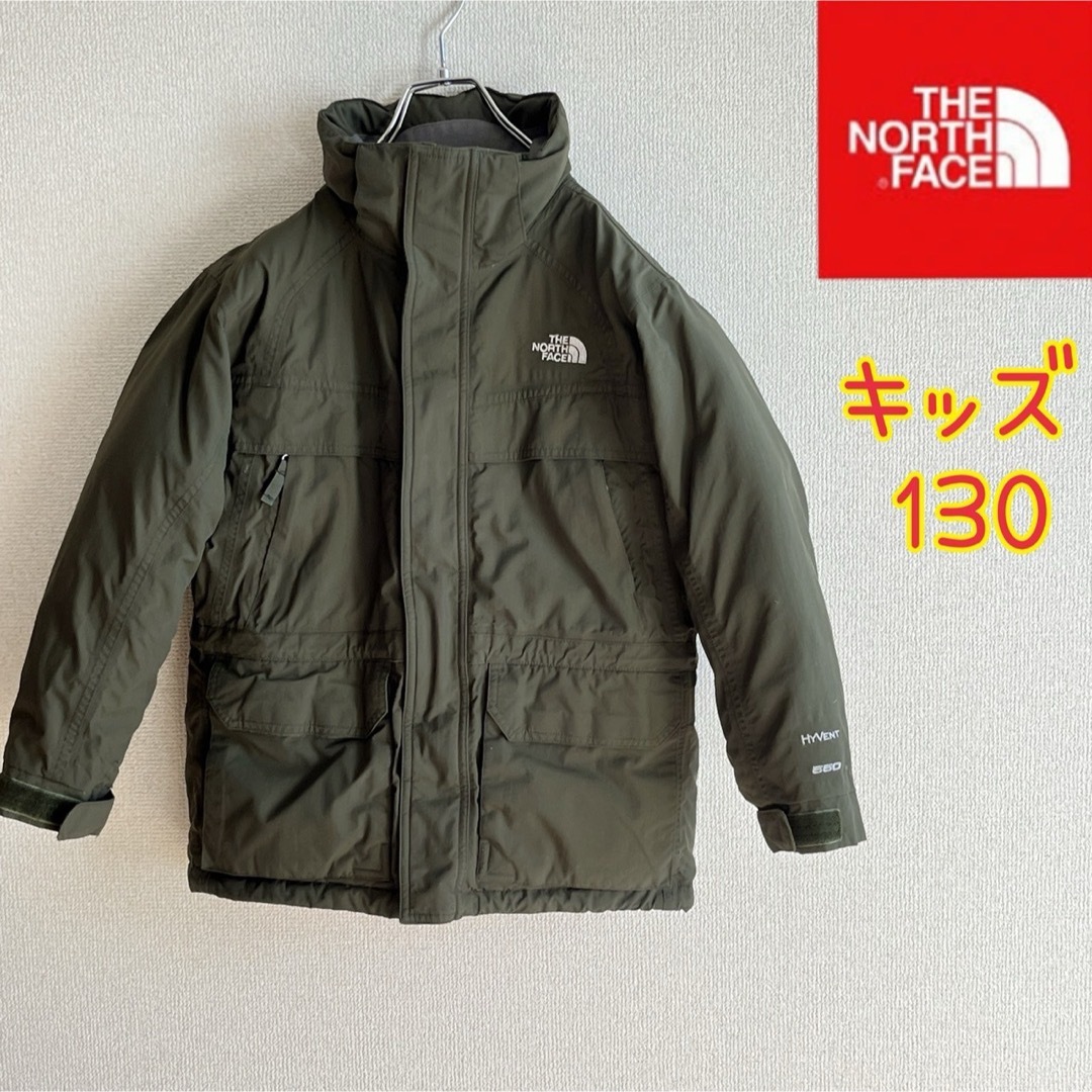 THE NORTH FACE(ザノースフェイス)の【キッズ】ノースフェイス　ダウンジャケット　HYVENT 550フィル　カーキ キッズ/ベビー/マタニティのキッズ服男の子用(90cm~)(ジャケット/上着)の商品写真