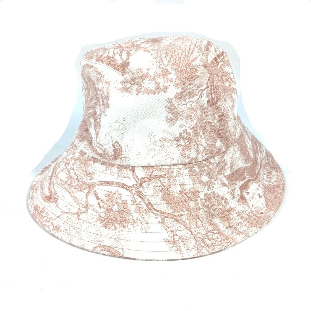 Dior(ディオール)のディオール Dior トワルドゥジュイ 02TOJ924I130 ハット帽 帽子 バケットハット ボブハット ハット コットン ピンク 美品 レディースの帽子(ハット)の商品写真