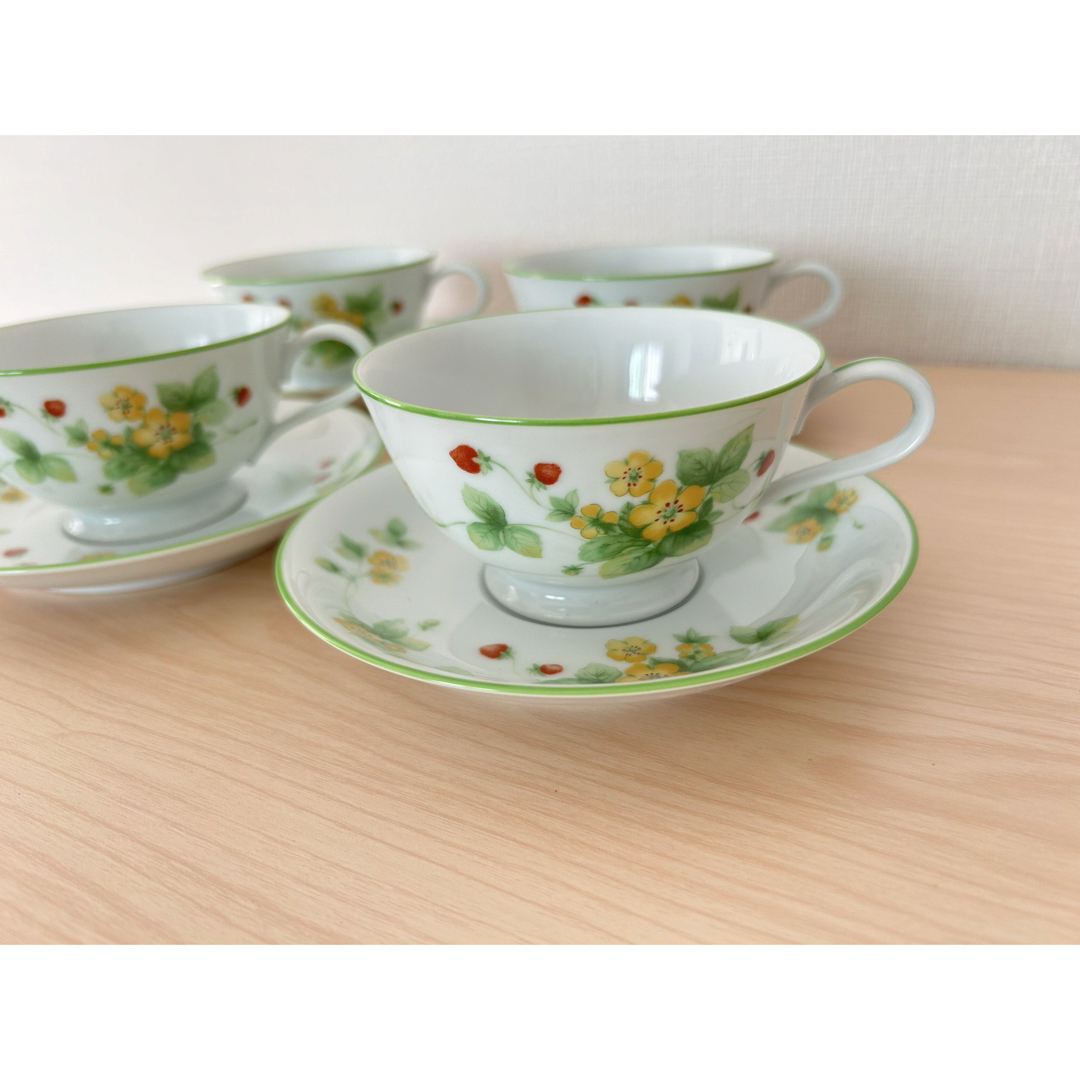 Noritake ノリタケ ティーカップ ソーサー 4客 スプーン セット 新品 インテリア/住まい/日用品のキッチン/食器(グラス/カップ)の商品写真