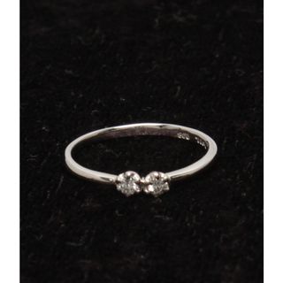 美品   リング 指輪 Pt900 ダイヤ0.08ct    レディース 7号(リング(指輪))