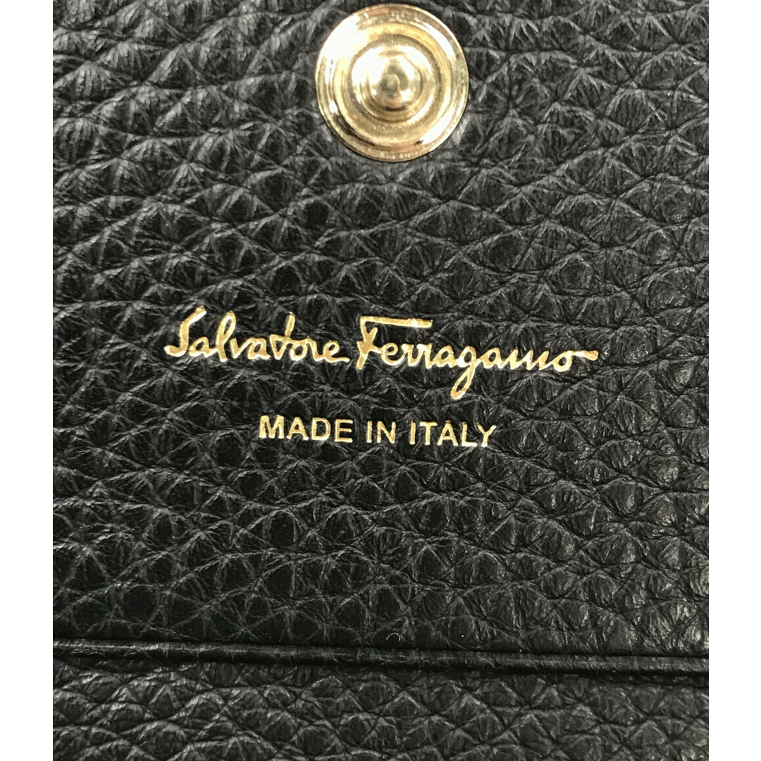 Salvatore Ferragamo(サルヴァトーレフェラガモ)の美品 サルバトーレフェラガモ 二つ折り財布 コンパクトウォレット レディース レディースのファッション小物(財布)の商品写真