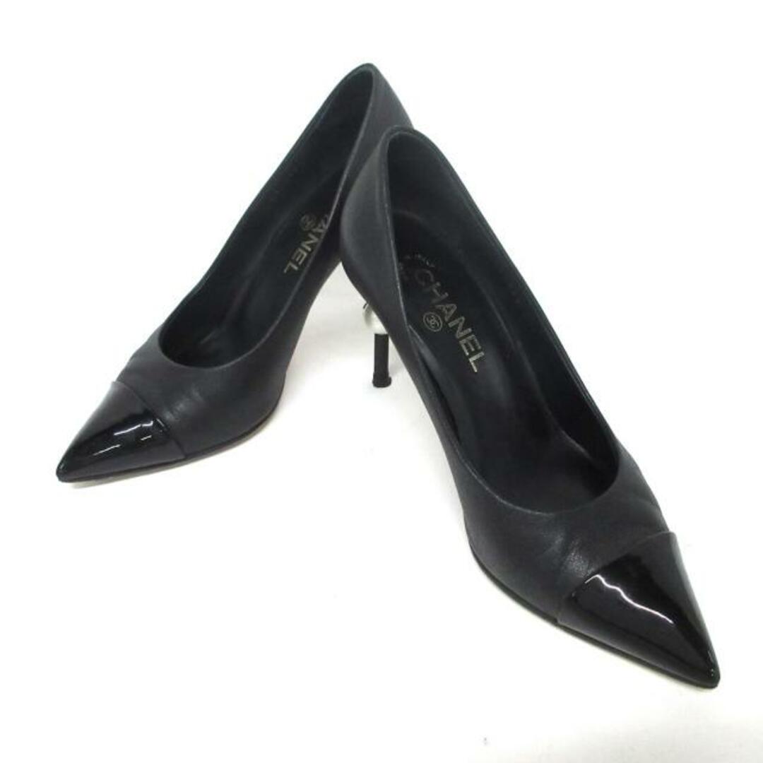 CHANEL(シャネル) パンプス 37 1/2 C レディース G31983 黒 CHANEL(シャネル) パンプス 37 1/2 C レディース G31983 黒