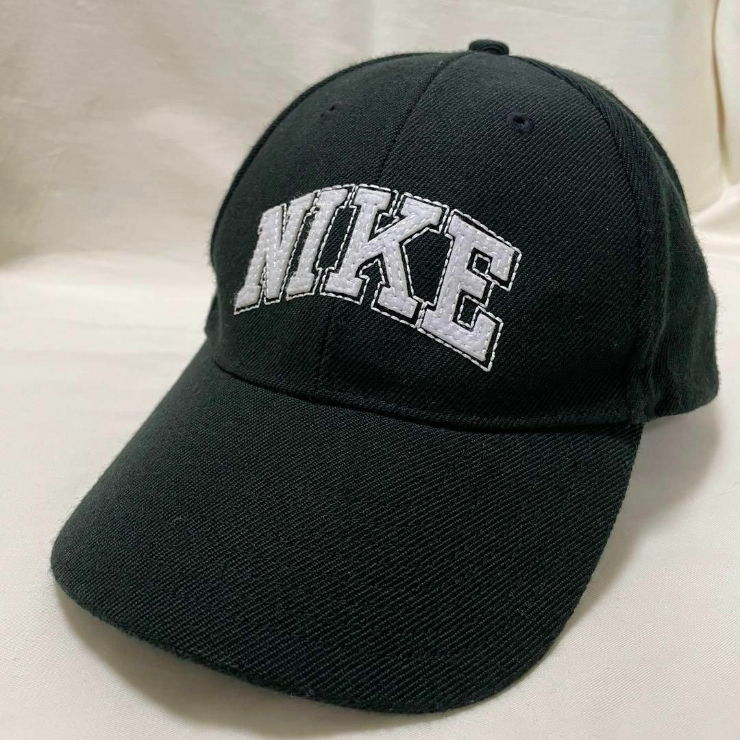 NIKE - ナイキ NIKE ウール アクリル キャップ 帽子 黒 ブラック NIKE - ナイキ NIKE ウール アクリル キャップ 帽子 黒 ブラック