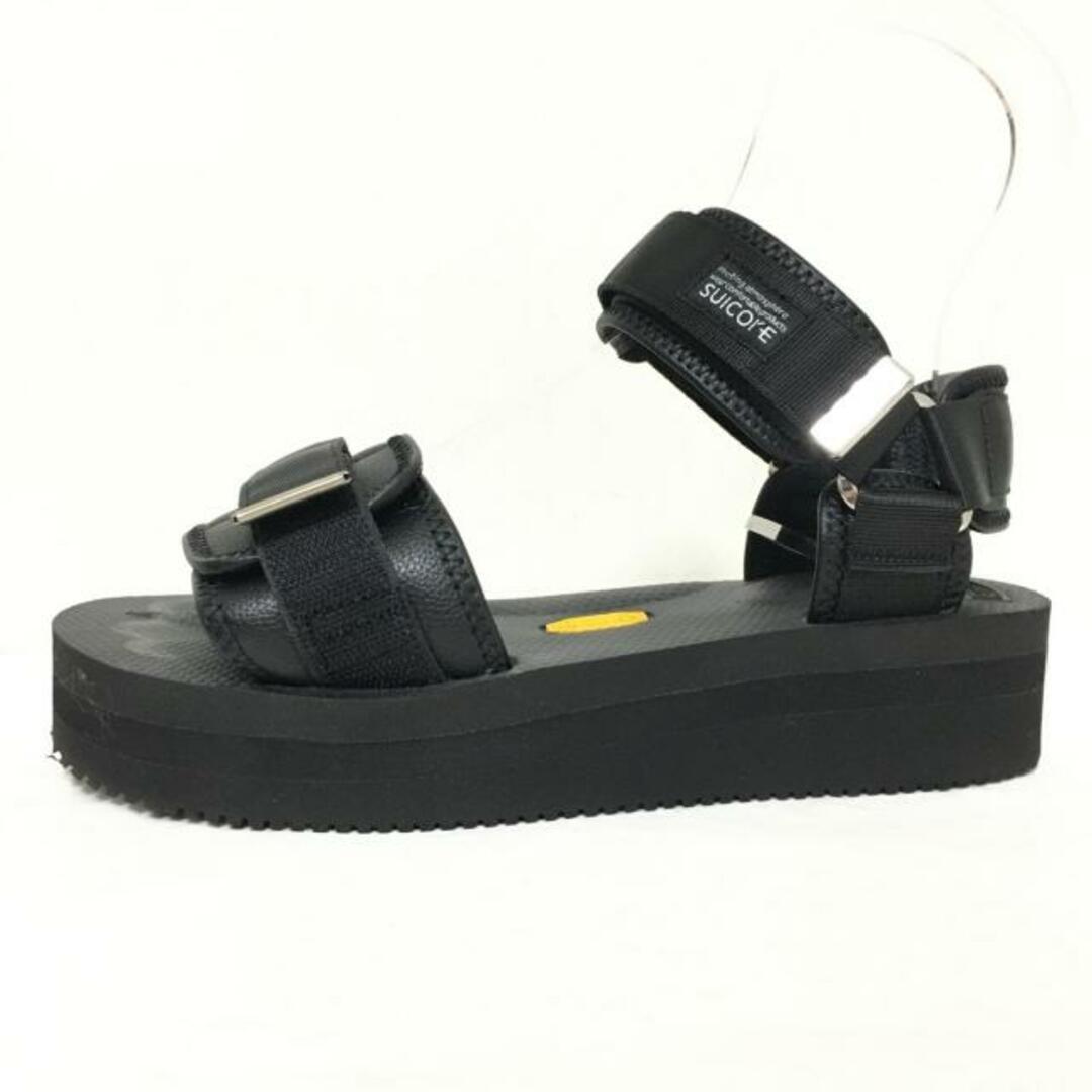 suicoke(スイコック)のsuicoke(スイコック) サンダル 24 レディース - 黒 レザー×化学繊維 レディースの靴/シューズ(サンダル)の商品写真