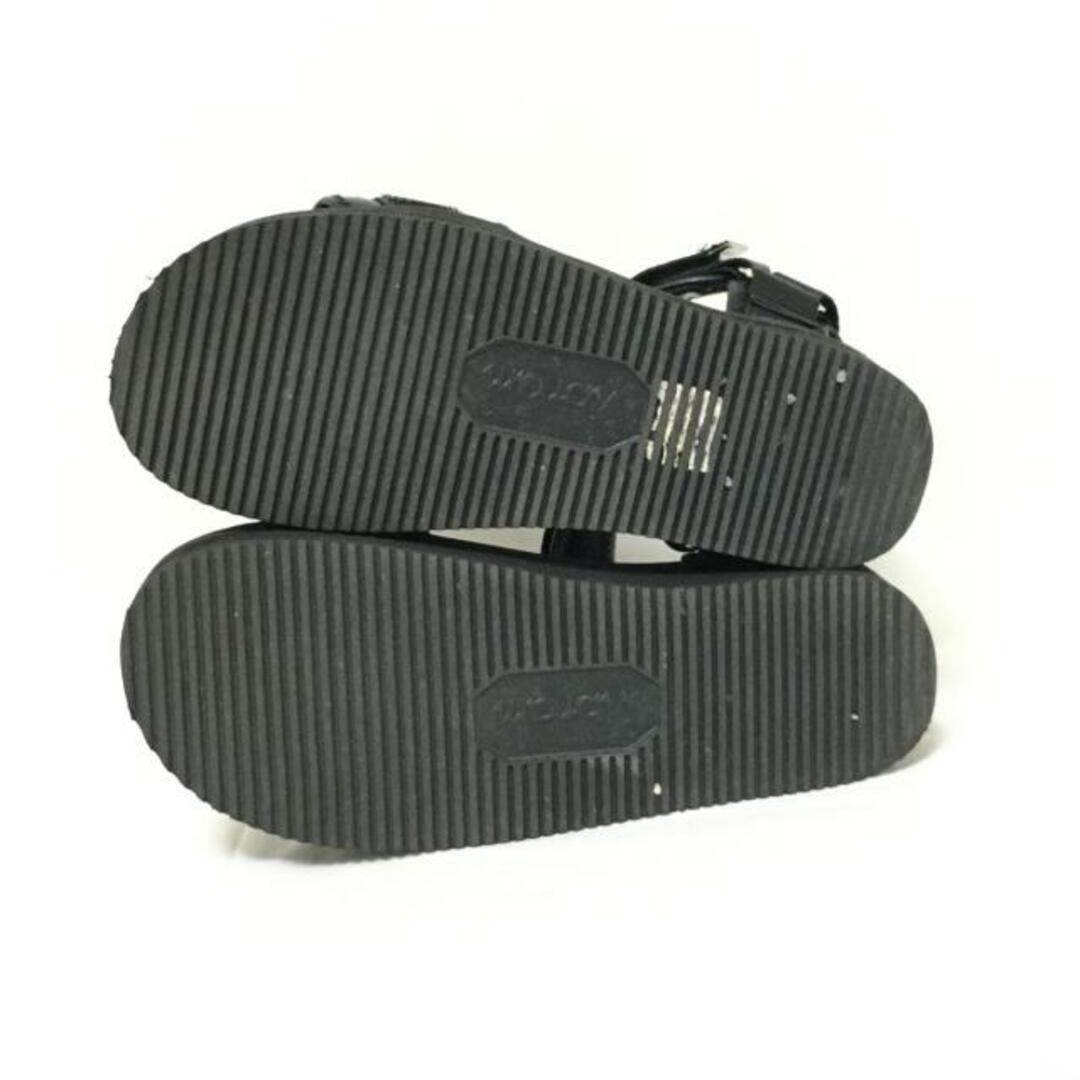 suicoke(スイコック)のsuicoke(スイコック) サンダル 24 レディース - 黒 レザー×化学繊維 レディースの靴/シューズ(サンダル)の商品写真
