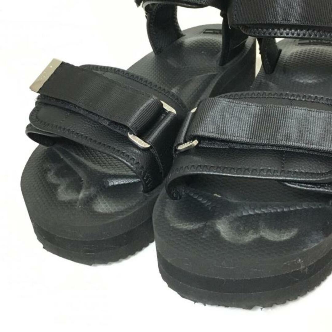 suicoke(スイコック)のsuicoke(スイコック) サンダル 24 レディース - 黒 レザー×化学繊維 レディースの靴/シューズ(サンダル)の商品写真