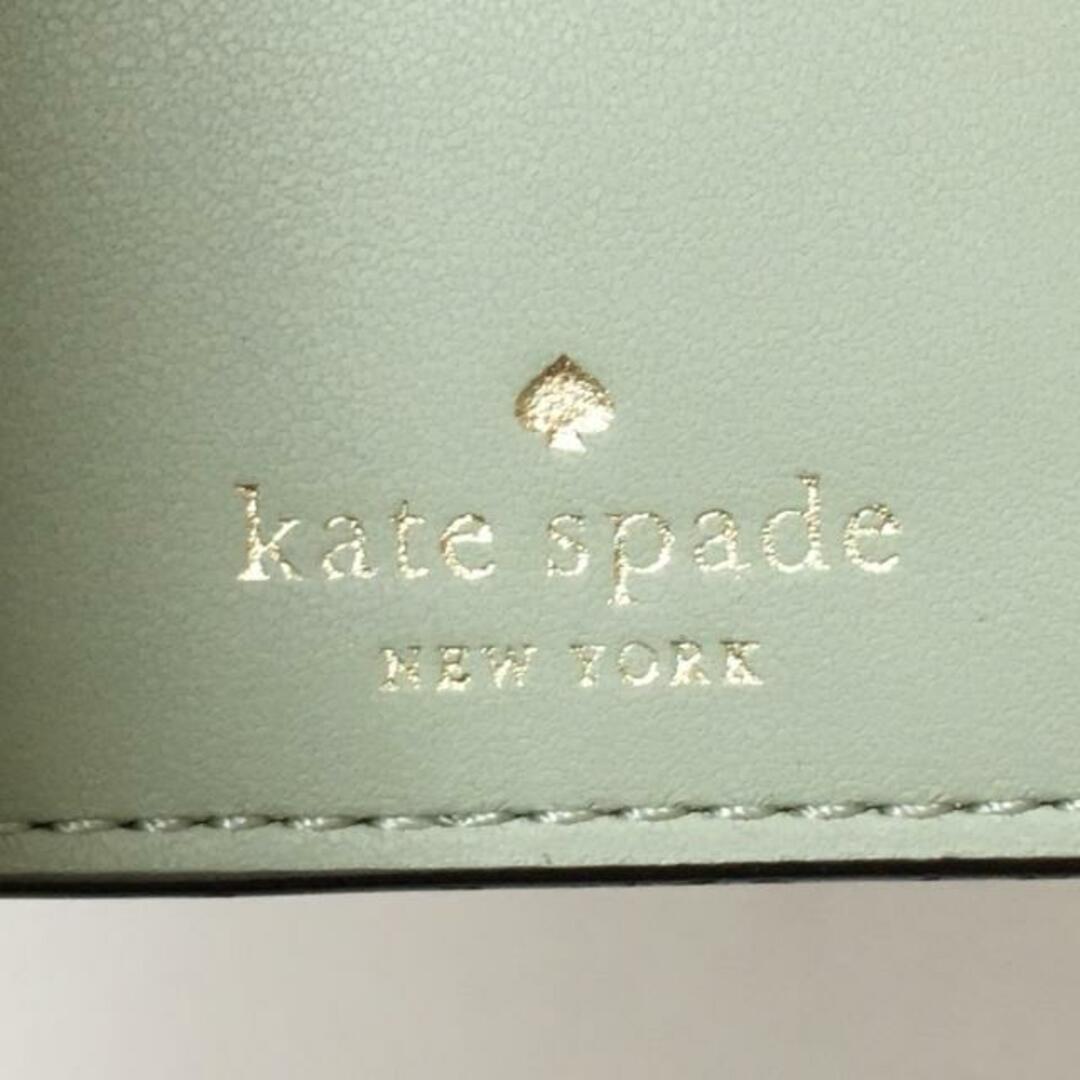 kate spade new york(ケイトスペードニューヨーク)のKate spade(ケイトスペード) 2つ折り財布 - WLR00128 ライトグリーン レザー レディースのファッション小物(財布)の商品写真