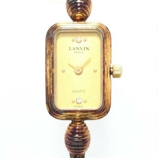 ランバン(LANVIN)のLANVIN(ランバン) 腕時計 - レディース ゴールド(腕時計)