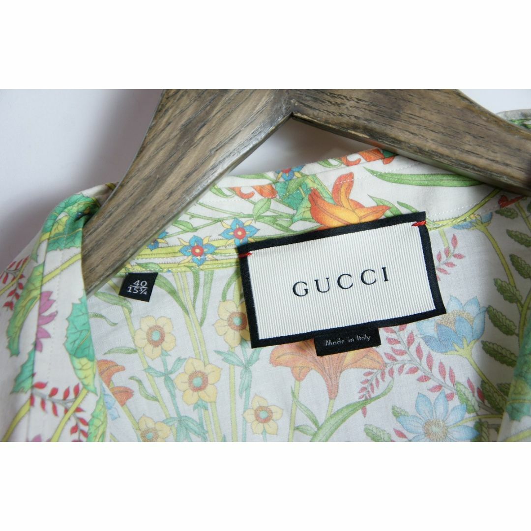 Gucci(グッチ)の 美品16SS GUCCI グッチ フラワー シャツ ミケーレ期123O▲ メンズのトップス(シャツ)の商品写真