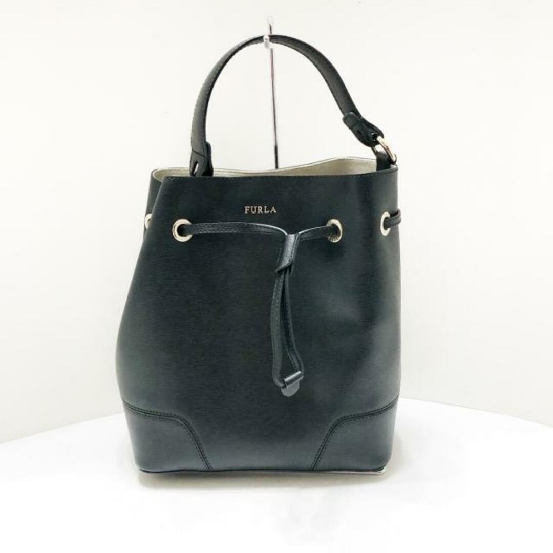 公式セール価格 FURLA(フルラ) ハンドバッグ ステイシー 黒 レザー