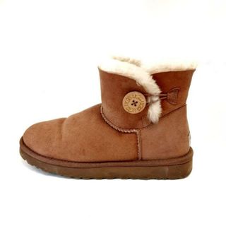 アグ(UGG)のUGG(アグ) ショートブーツ JAPAN 240 レディース ミニベイリーボタン 3352 ブラウン ムートン(ブーツ)