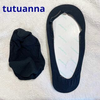 チュチュアンナ(tutuanna)の未使用 tutuanna 黒 パンプス用靴下 ショートソックス(ソックス)