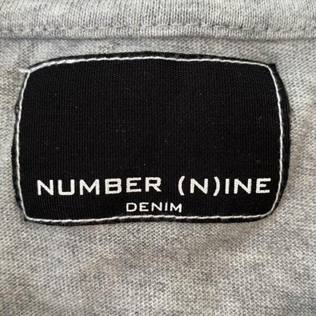 NUMBER (N)INE(ナンバーナイン)のNUMBER (N)INE(ナンバーナイン) 半袖Tシャツ サイズM メンズ - ライトグレー クルーネック/音符 メンズのトップス(Tシャツ/カットソー(半袖/袖なし))の商品写真