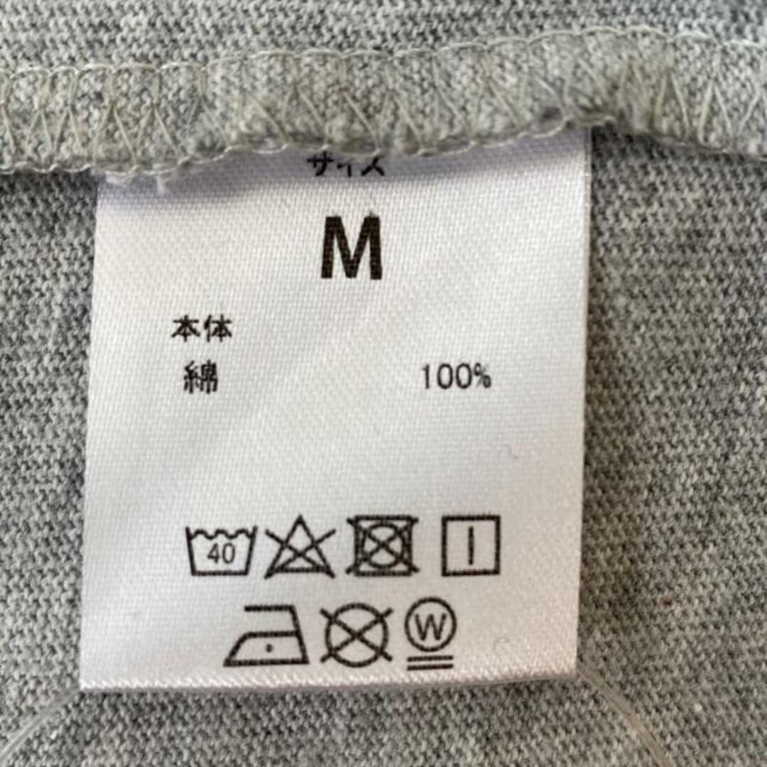 NUMBER (N)INE(ナンバーナイン)のNUMBER (N)INE(ナンバーナイン) 半袖Tシャツ サイズM メンズ - ライトグレー クルーネック/音符 メンズのトップス(Tシャツ/カットソー(半袖/袖なし))の商品写真