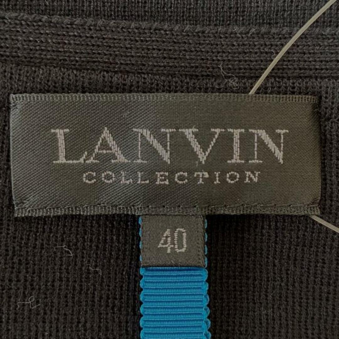 LANVIN COLLECTION(ランバンコレクション)のLANVIN COLLECTION(ランバンコレクション) キャミソール サイズ40 M レディース - 黒 レディースのトップス(キャミソール)の商品写真