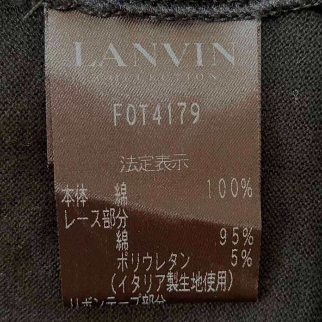 LANVIN COLLECTION(ランバンコレクション)のLANVIN COLLECTION(ランバンコレクション) キャミソール サイズ40 M レディース - 黒 レディースのトップス(キャミソール)の商品写真