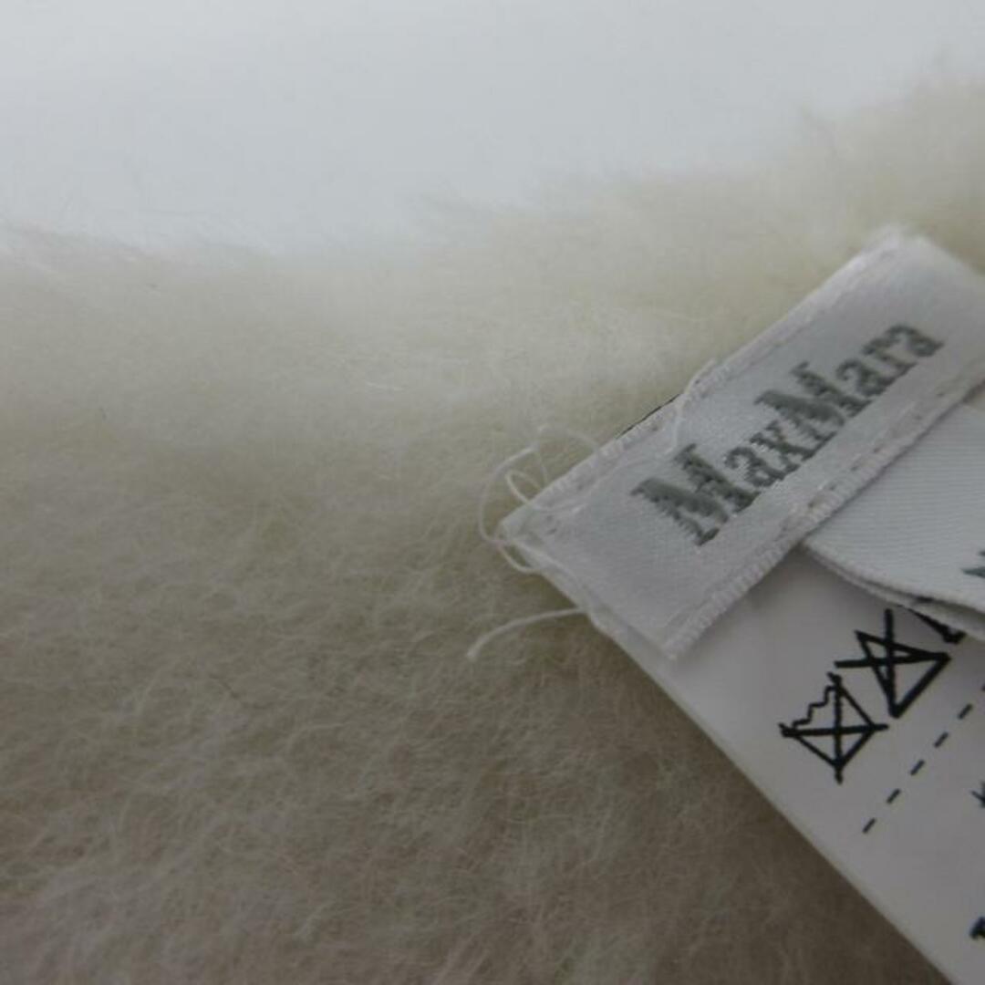 Max Mara(マックスマーラ)のMax Mara(マックスマーラ) ストール(ショール)美品  テディ ベア 454608236 アイボリー アルパカ×ウール×シルク レディースのファッション小物(マフラー/ショール)の商品写真