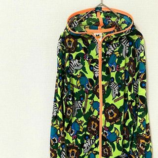 ナチュラルヴィンテージ(natuRAL vintage)のパーカー ジップアップ pancoat アニマル 総柄 M(パーカー)