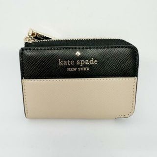 ケイトスペードニューヨーク(kate spade new york)のKate spade(ケイトスペード) キーケース - K9351 ピンクベージュ×黒 6連フック/L字ファスナー レザー(キーケース)