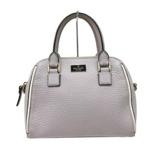 ケイトスペードニューヨーク(kate spade new york)のKate spade(ケイトスペード) ハンドバッグ プロスペクトプレイス スモール ピッパ PXRU6626 ライトパープル×白 レザー(ハンドバッグ)