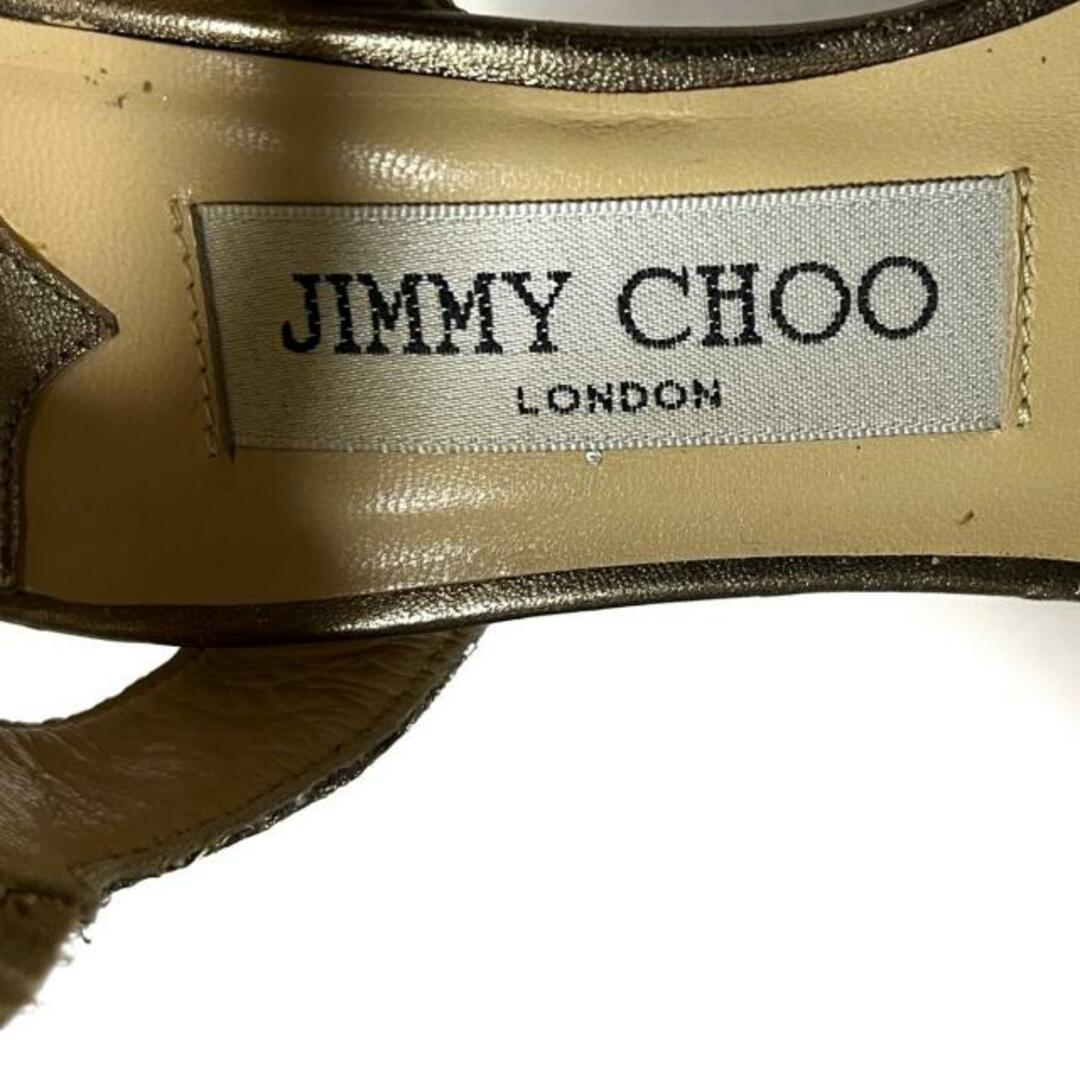 JIMMY CHOO(ジミーチュウ)のJIMMY CHOO(ジミーチュウ) サンダル 35 レディース - シルバー×ゴールド グリッター レザー レディースの靴/シューズ(サンダル)の商品写真