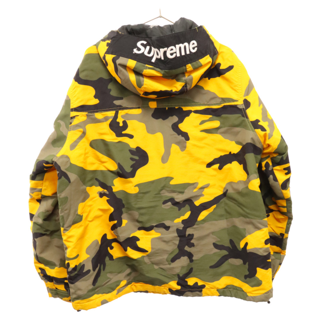 Supreme(シュプリーム)のSUPREME シュプリーム 17AW logo hooded half zip pullover ロゴ ハーフジップ プルオーバーパーカー カモ柄 イエロー メンズのトップス(パーカー)の商品写真