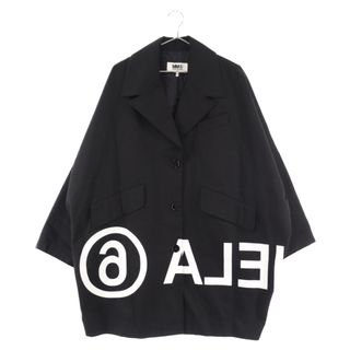 エムエムシックス(MM6)のMM6 Maison Margiela エムエムシックスメゾンマルジェラ 19AW リバースロゴコクーンコート ブラック S52AA0070(フライトジャケット)