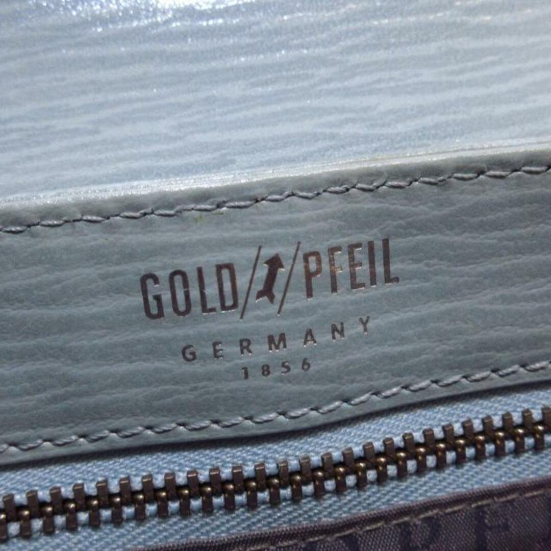 GOLD PFEIL(ゴールドファイル)のGOLD PFEIL(ゴールドファイル) ハンドバッグ - ライトブルー レザー レディースのバッグ(ハンドバッグ)の商品写真