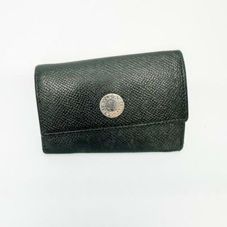 BVLGARI(ブルガリ) キーケース ブルガリブルガリ 黒 6連フック レザー