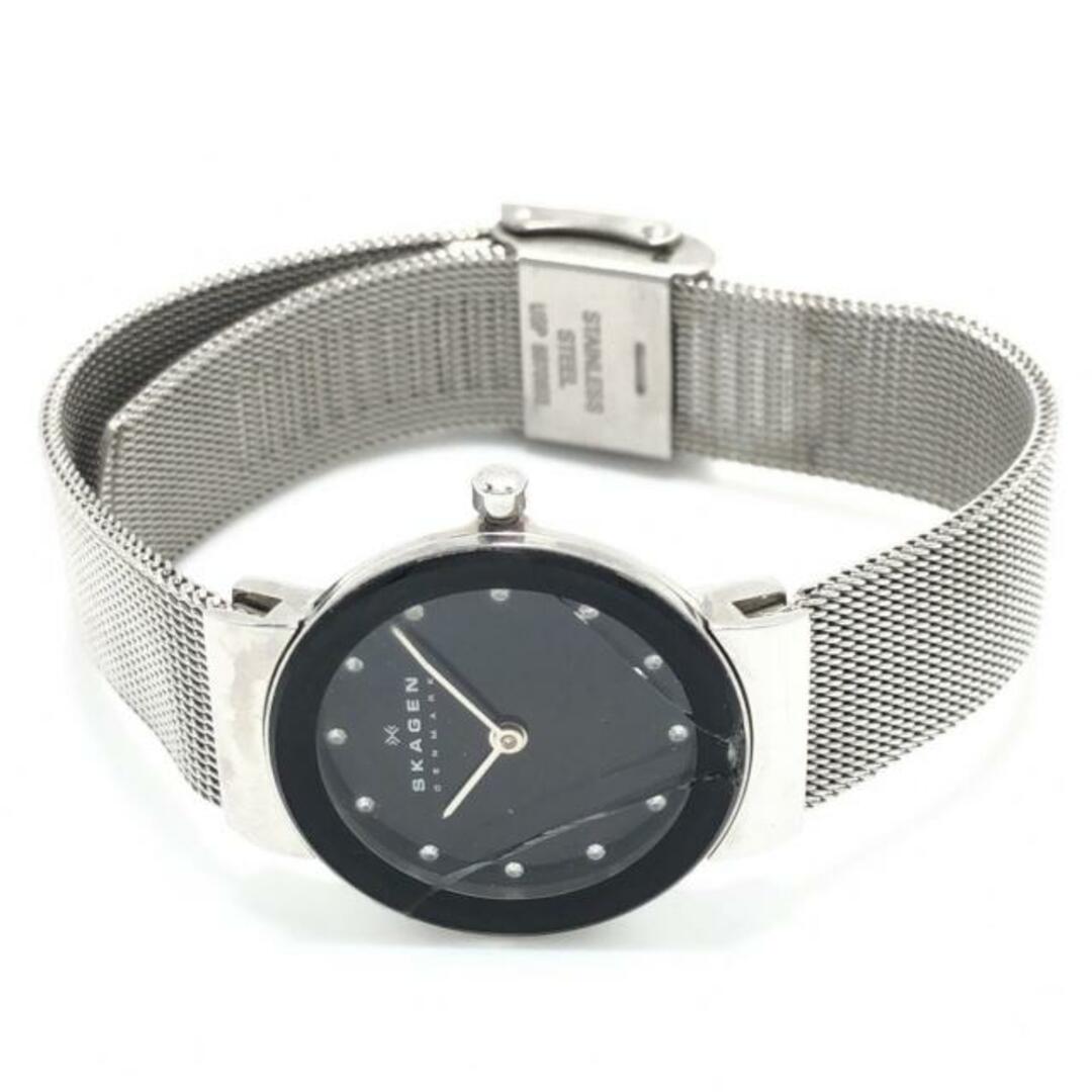 SKAGEN(スカーゲン)のSKAGEN(スカーゲン) 腕時計 - 358SSSBD レディース ラインストーン 黒 レディースのファッション小物(腕時計)の商品写真